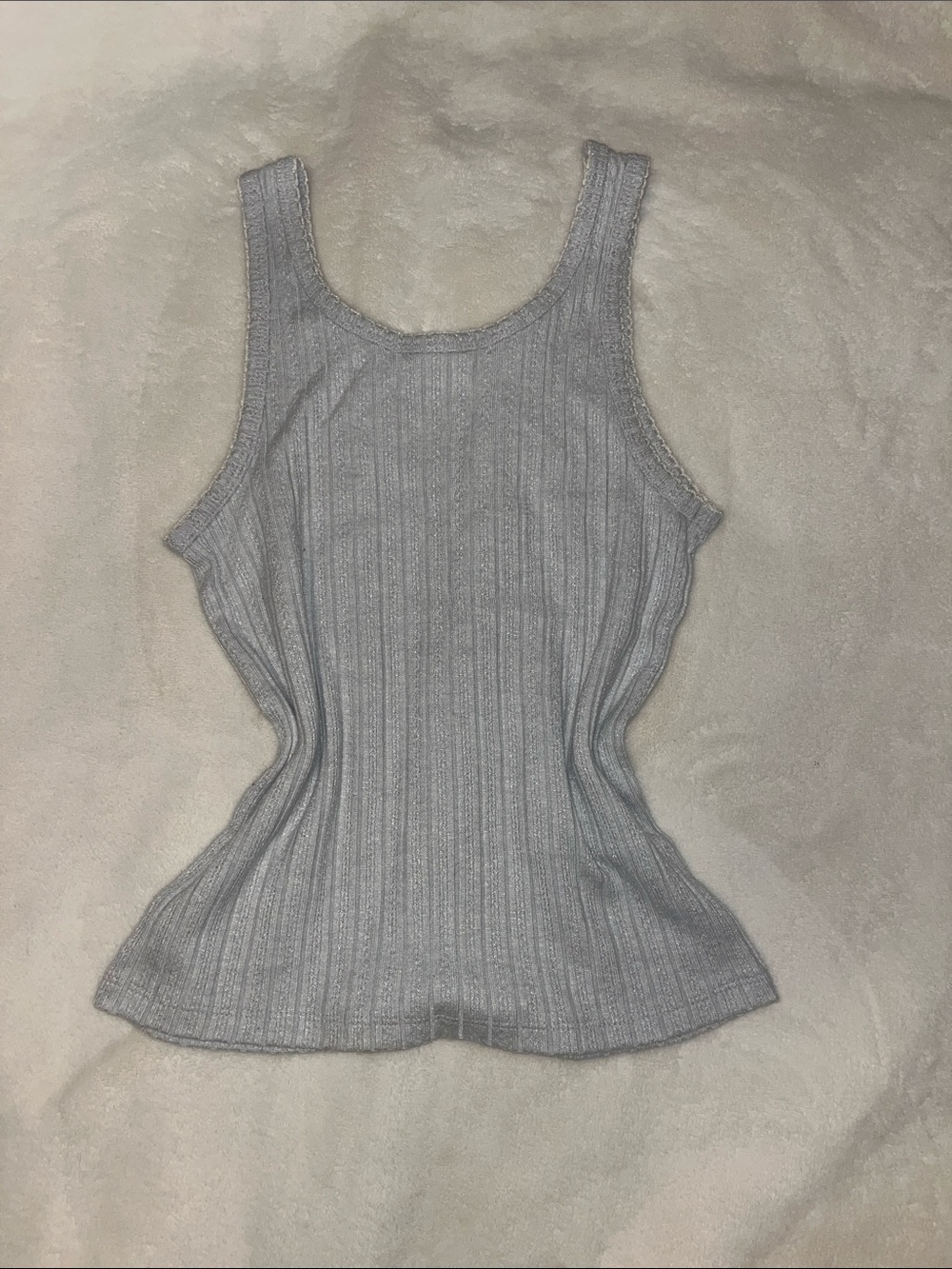 Abercrombie breathable babydoll top- Light Gray